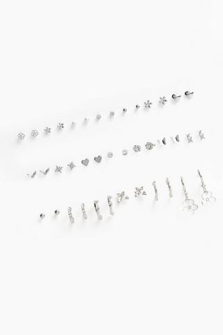 20 Pack Stud And Hoop Earrings