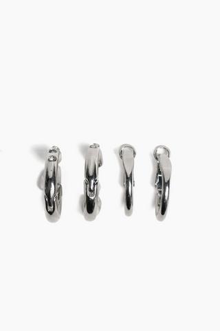 2 Pack Hoop Earrings