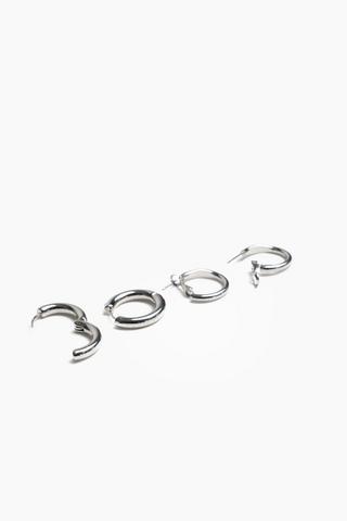 2 Pack Hoop Earrings