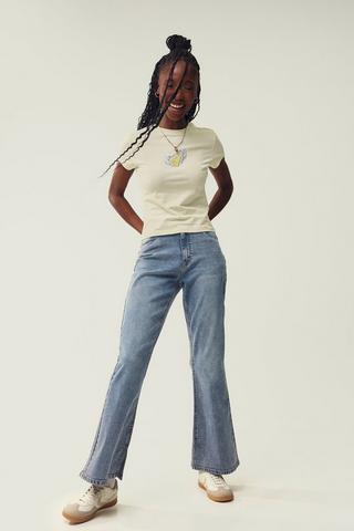 Stretch Flare Leg Denim