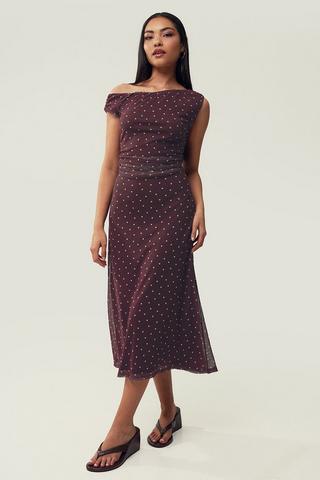 Polka Dot Bodycon Dress