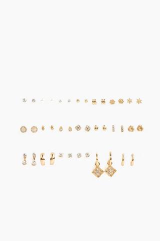 20 Pack Stud And Drop Earrings