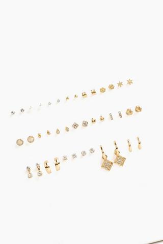 20 Pack Stud And Drop Earrings