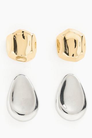 2 Pack Stud Earrings