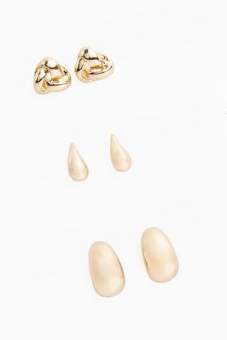 3 Pack Stud Earrings