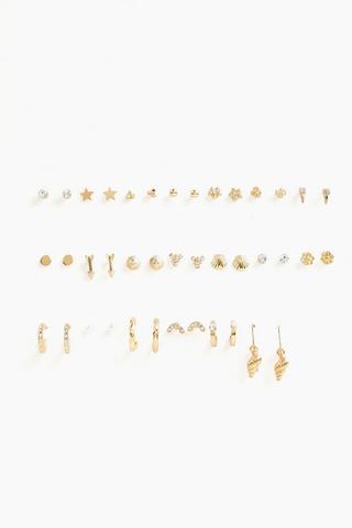 20 Pack Stud And Drop Earrings