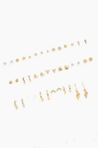 20 Pack Stud And Drop Earrings