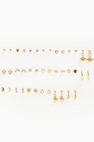 20 Pack Stud And Hoop Earrings