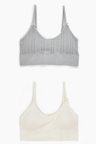 2 Pack Crop Bras