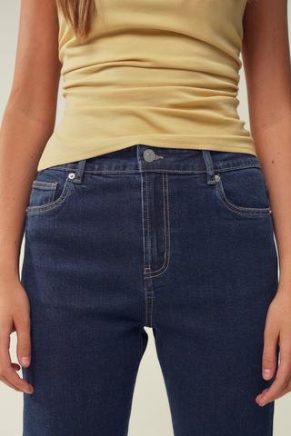 Cropped Flare Leg Denim