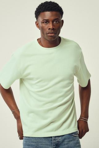 RELAXED CREW UNBRUSHED FLEECE MINT