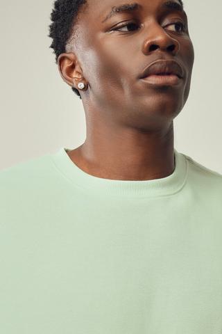 RELAXED CREW UNBRUSHED FLEECE MINT