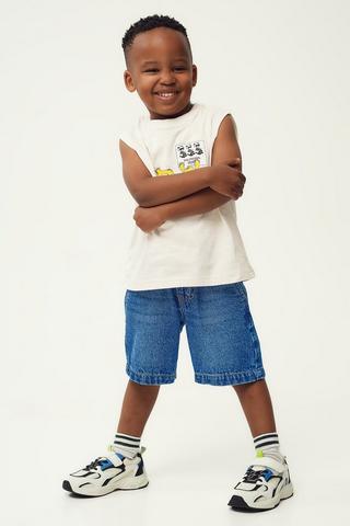 Denim Bermuda Shorts