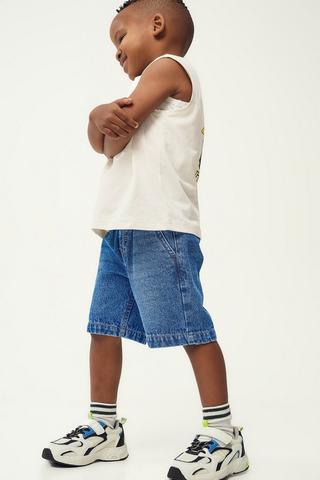 Denim Bermuda Shorts