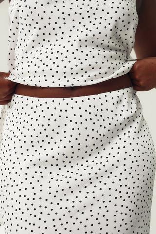 Polka Dot Slip Skirt
