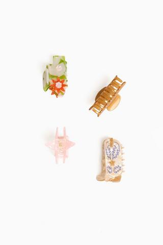 4 Pack Mini Hair Claws