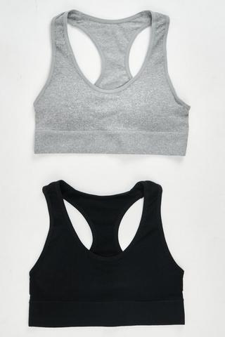 2 Pack Crop Bras