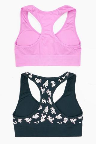 2 Pack Crop Bras