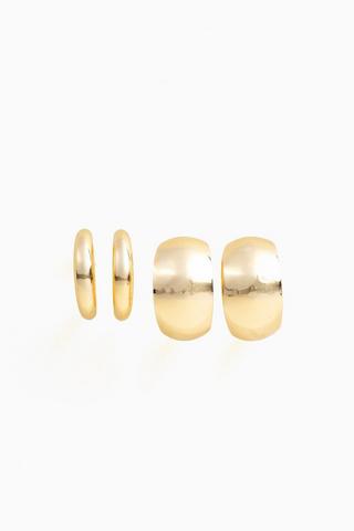 2 Pack Hoop Earrings
