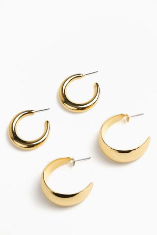 2 Pack Hoop Earrings