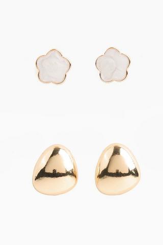 2 Pack Stud Earrings