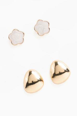 2 Pack Stud Earrings