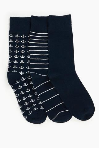 3 Pack Anklet Socks