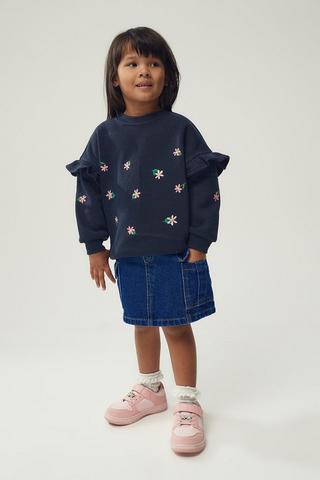 Cargo Denim Skirt