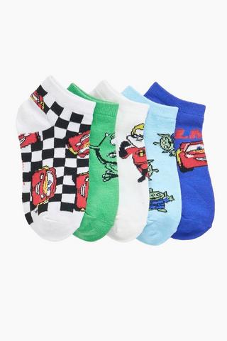 Cars 5 Pack Socks