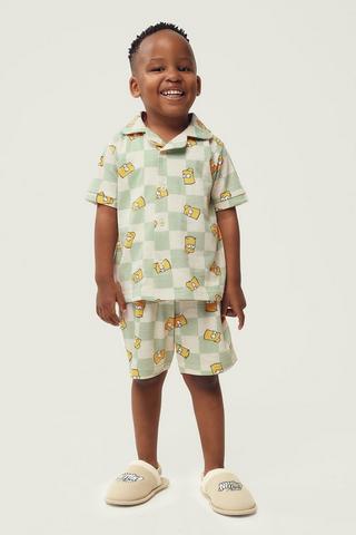 Bart Simpson Shirt And Shorts Set