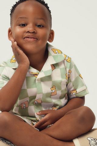 Bart Simpson Shirt And Shorts Set