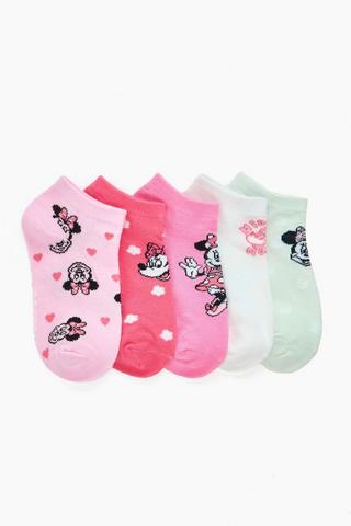 Minnie Mouse 5 Pack Socks