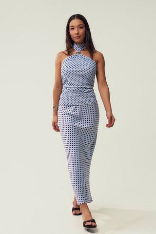 Polka Dot Slip Skirt