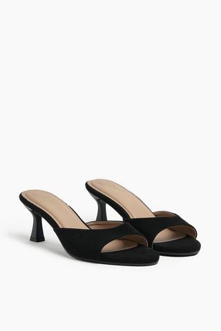Suede Kitten Heel