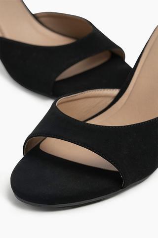 Suede Kitten Heel