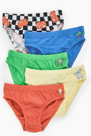 5 Pack Pixar Briefs