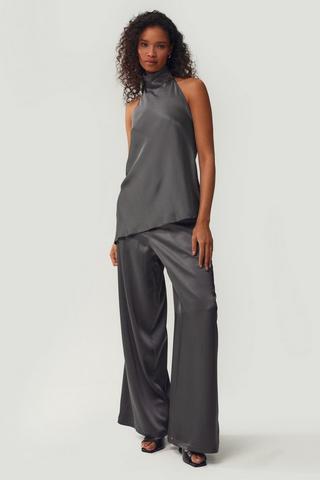 Satin Wide Leg Pants