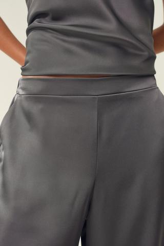 Satin Wide Leg Pants