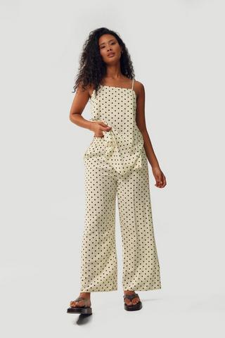 Polka Dot Wide Leg Pants