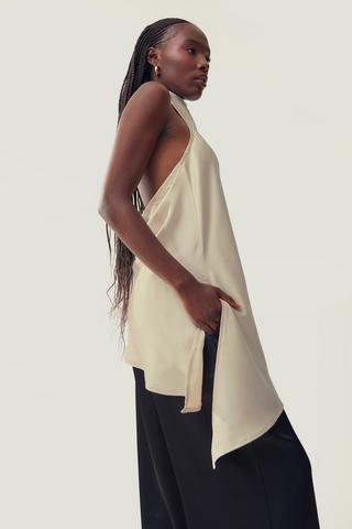 Satin Halter Neck Top
