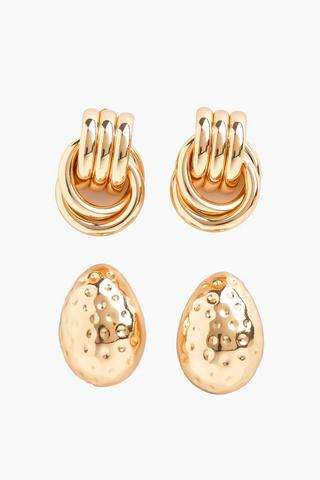 2 Pack Stud Earrings