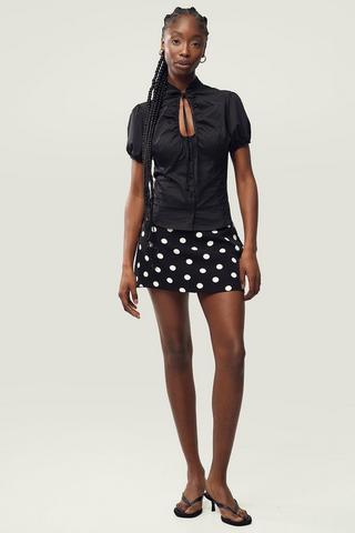 Polka Dot Mini Skort