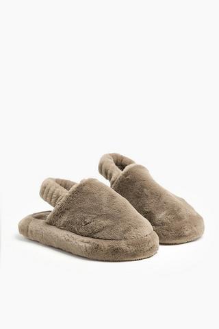 Slingback Fluffy Slipper