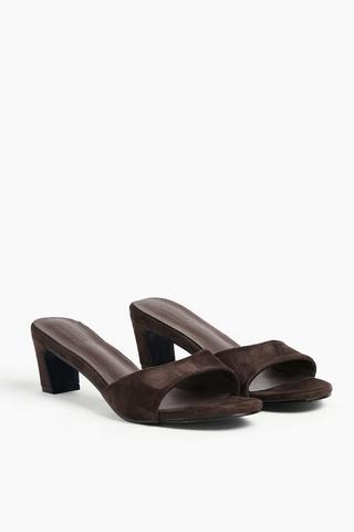 Suede Block Heel