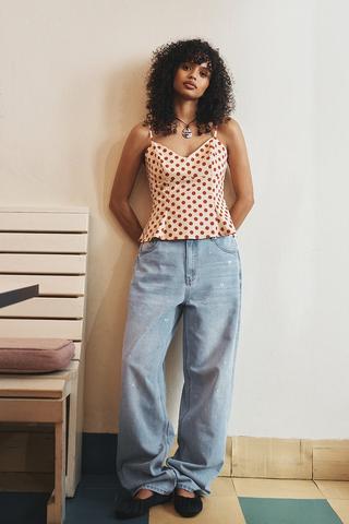 Diamante Straight Denim