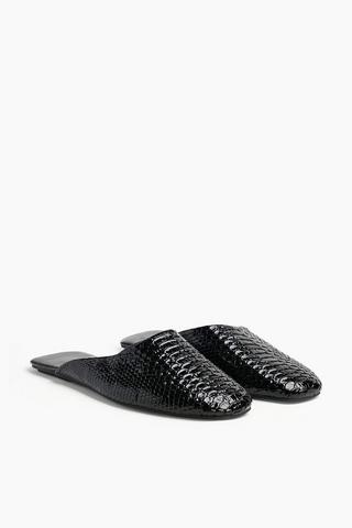 Snakeskin Slip-on Pump