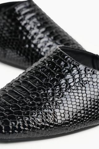 Snakeskin Slip-on Pump