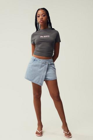 Denim Skort