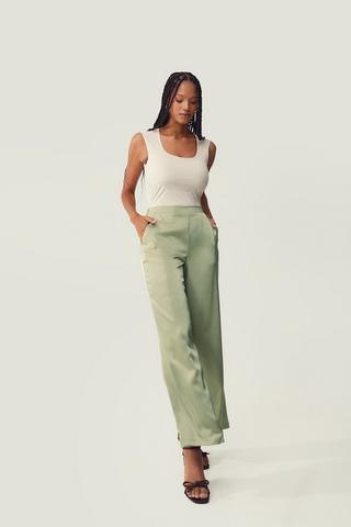 Satin Wide Leg Pants
