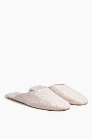 Snakeskin Slip-on Pump